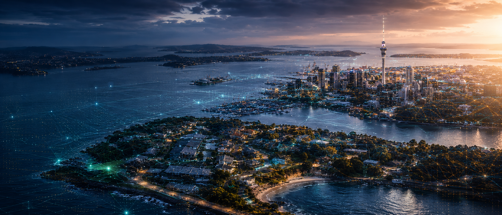 Auckland skyline and regional roof intelligence coverage